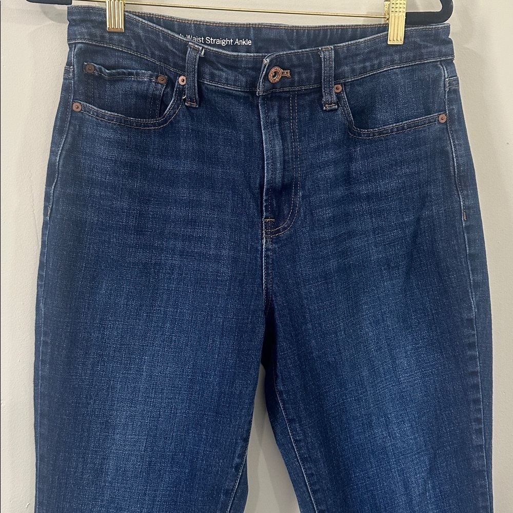 Talbots Flawless High Waist Straight Ankle Jeans 10 - Picture 3 of 12